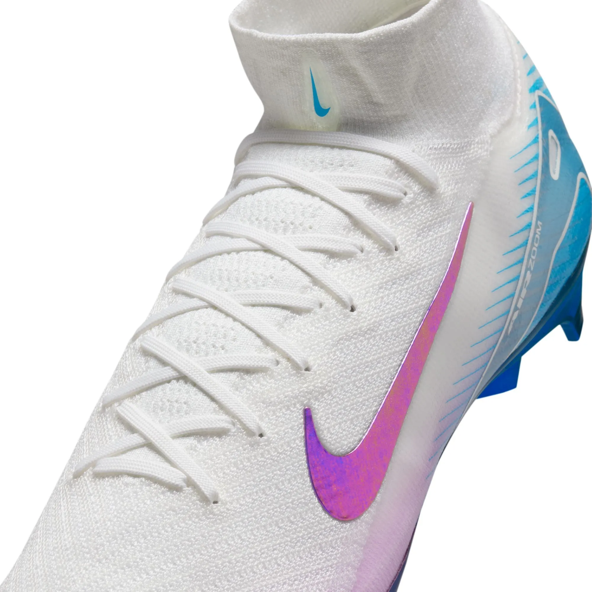 Nike Zoom Superfly 10 Elite FG LV8 Firm Ground Soccer Cleats - White/Multi-Color
