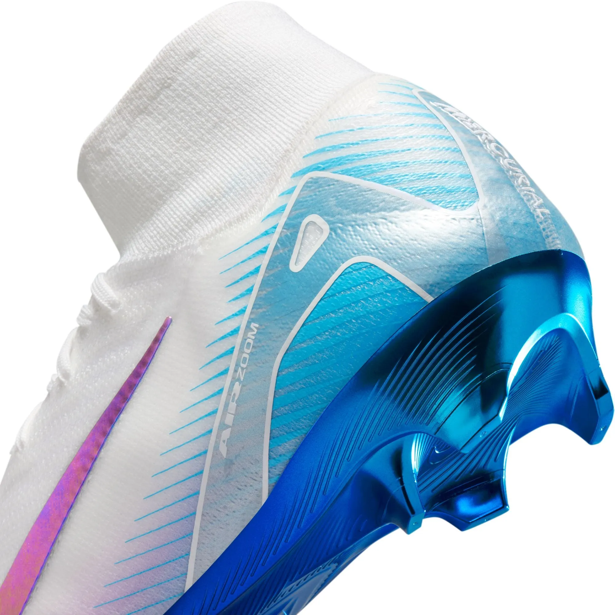 Nike Zoom Superfly 10 Elite FG LV8 Firm Ground Soccer Cleats - White/Multi-Color
