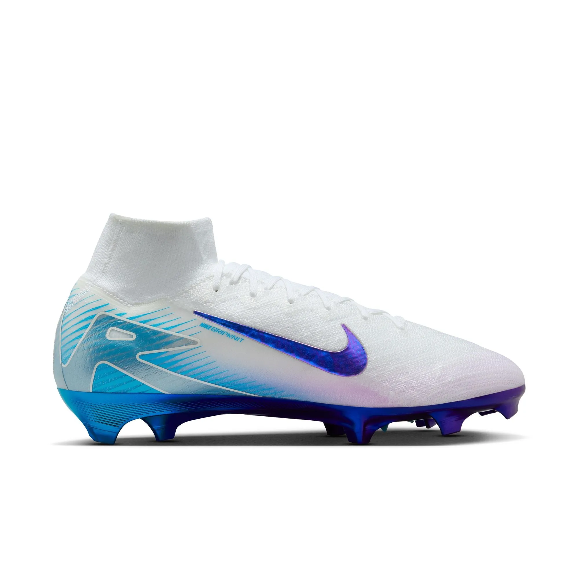 Nike Zoom Superfly 10 Elite FG LV8 Firm Ground Soccer Cleats - White/Multi-Color