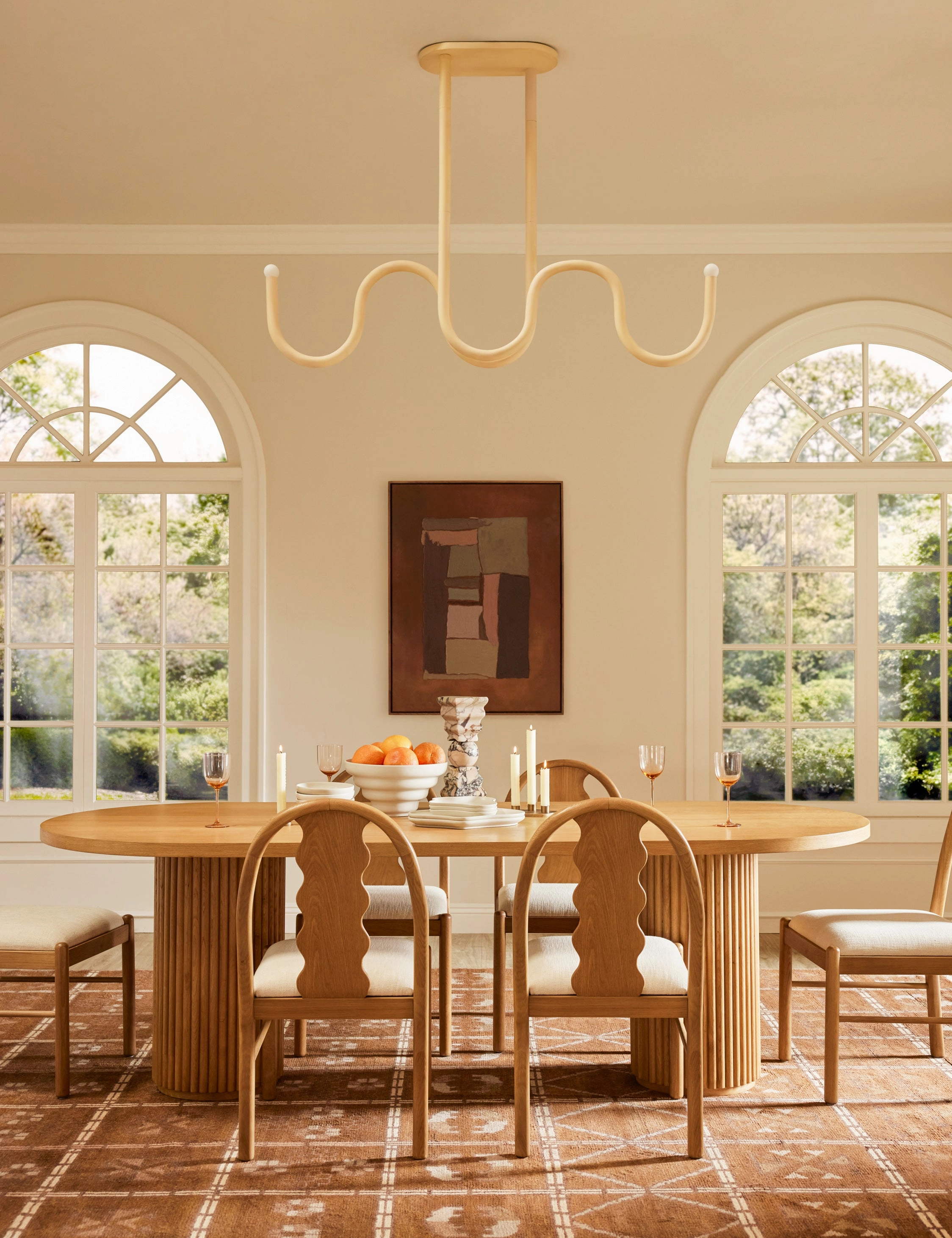 Noor Linear Chandelier by Lolly Lolly Ceramics