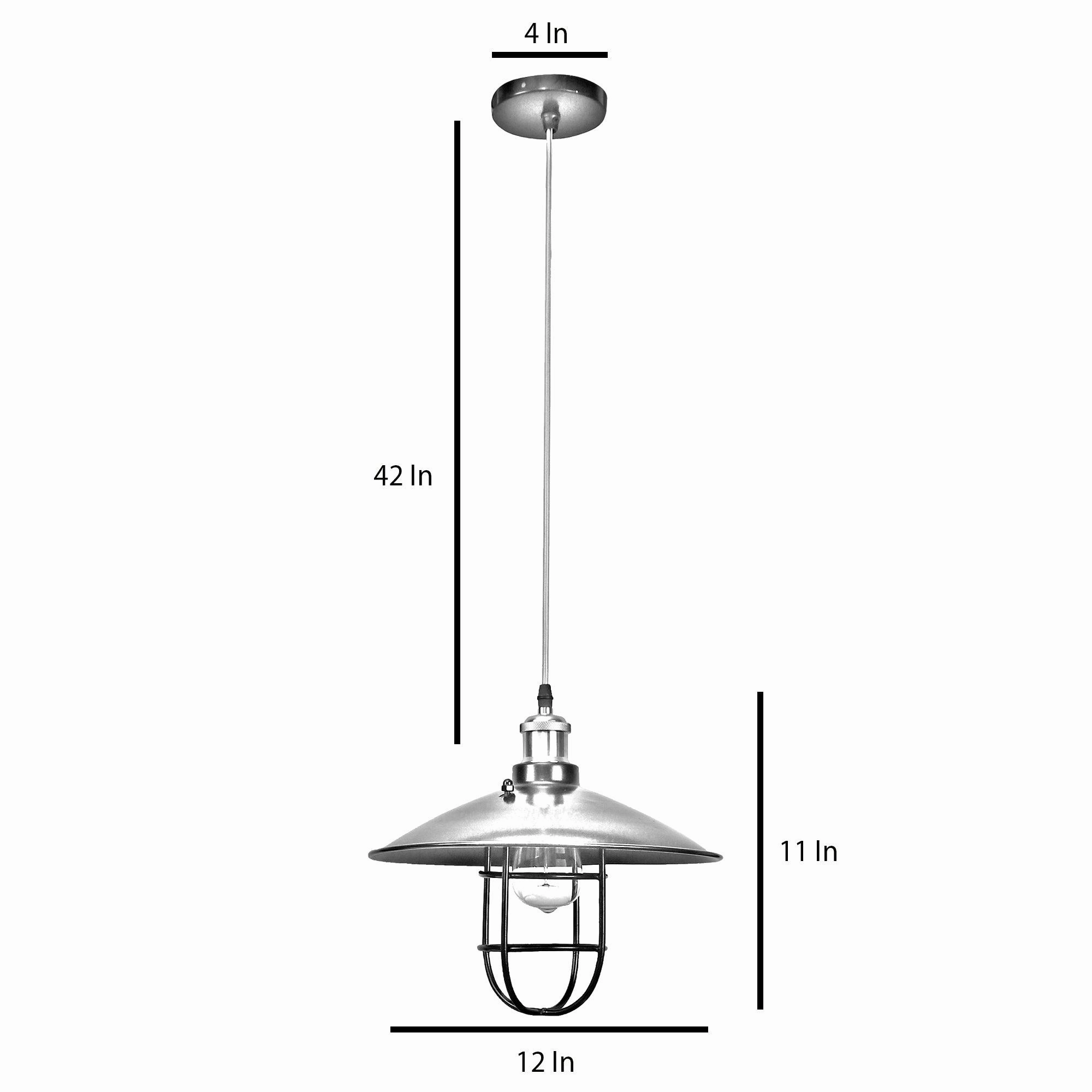 Nora Black Metal Single Hanging Light By Ss Lightings