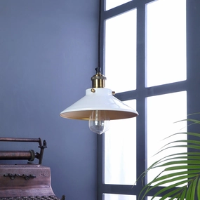 Nora White Metal Single Hanging Light By Ss Lightings decorative ceiling fixture