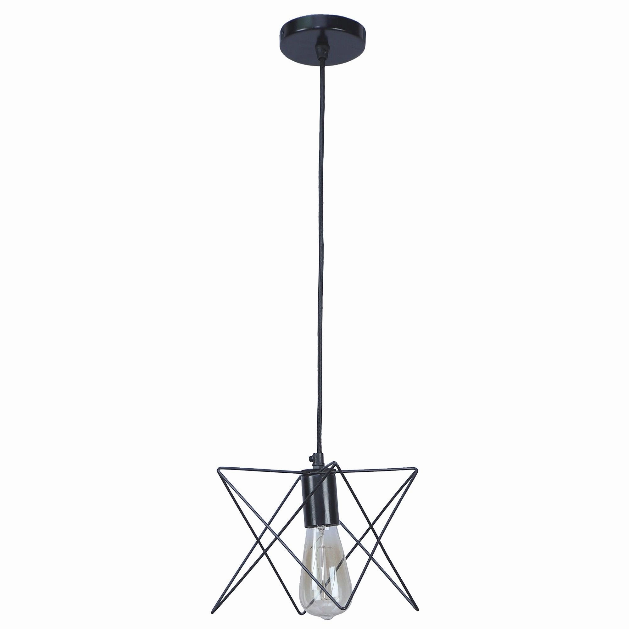 Nordic Black Vintage Metal Single Hanging Light by SS Lightings