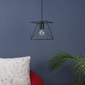 Nordic Black Vintage Metal Single Hanging Light By Ss Lightings decorative ceiling fixture