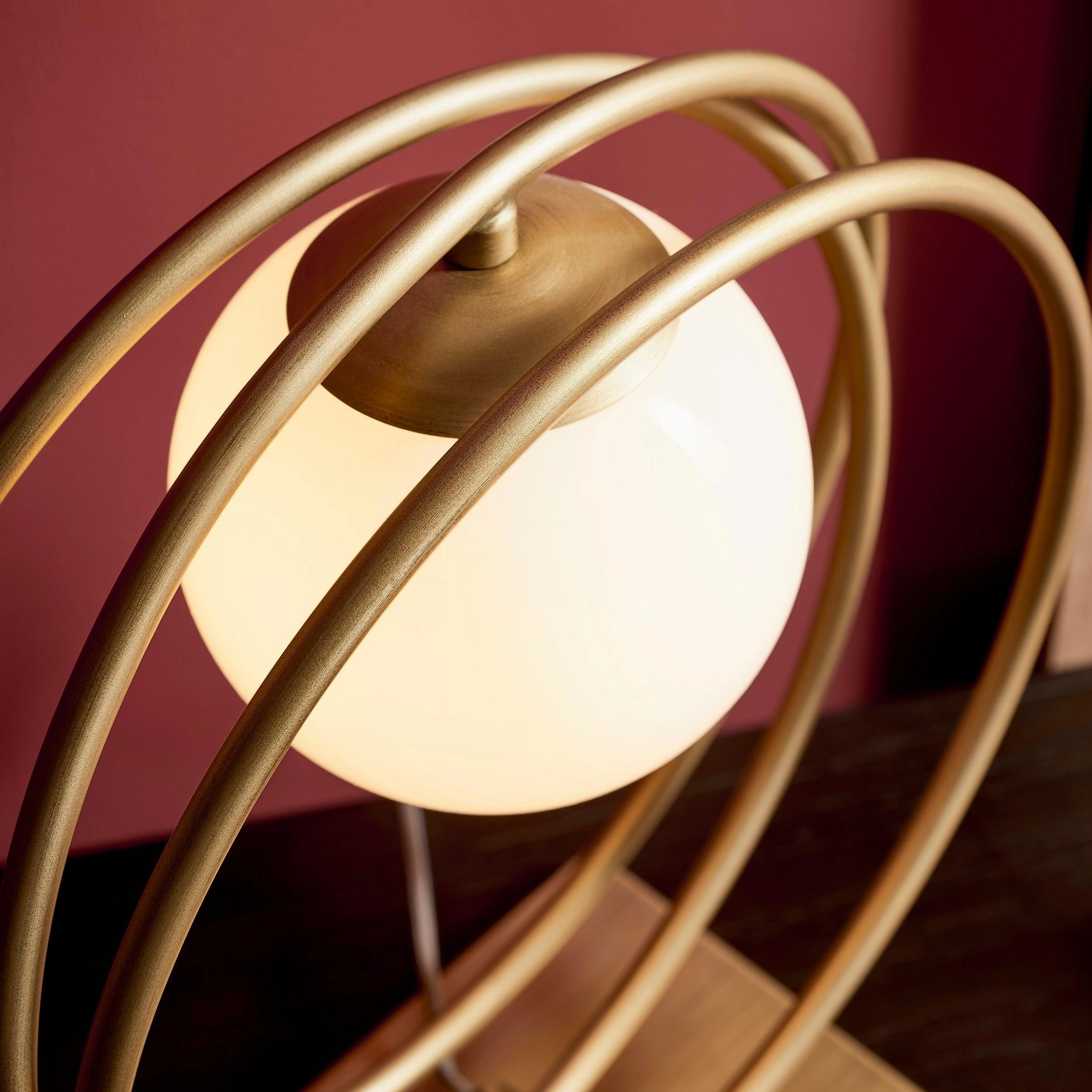Norfolk Gold & Opal Glass Shade Table Lamp