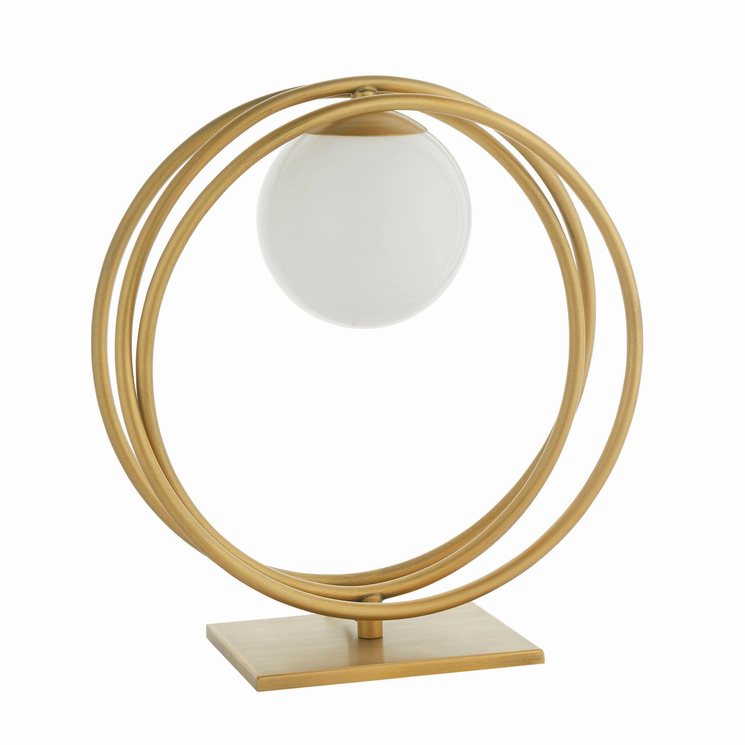 Norfolk Gold & Opal Glass Shade Table Lamp