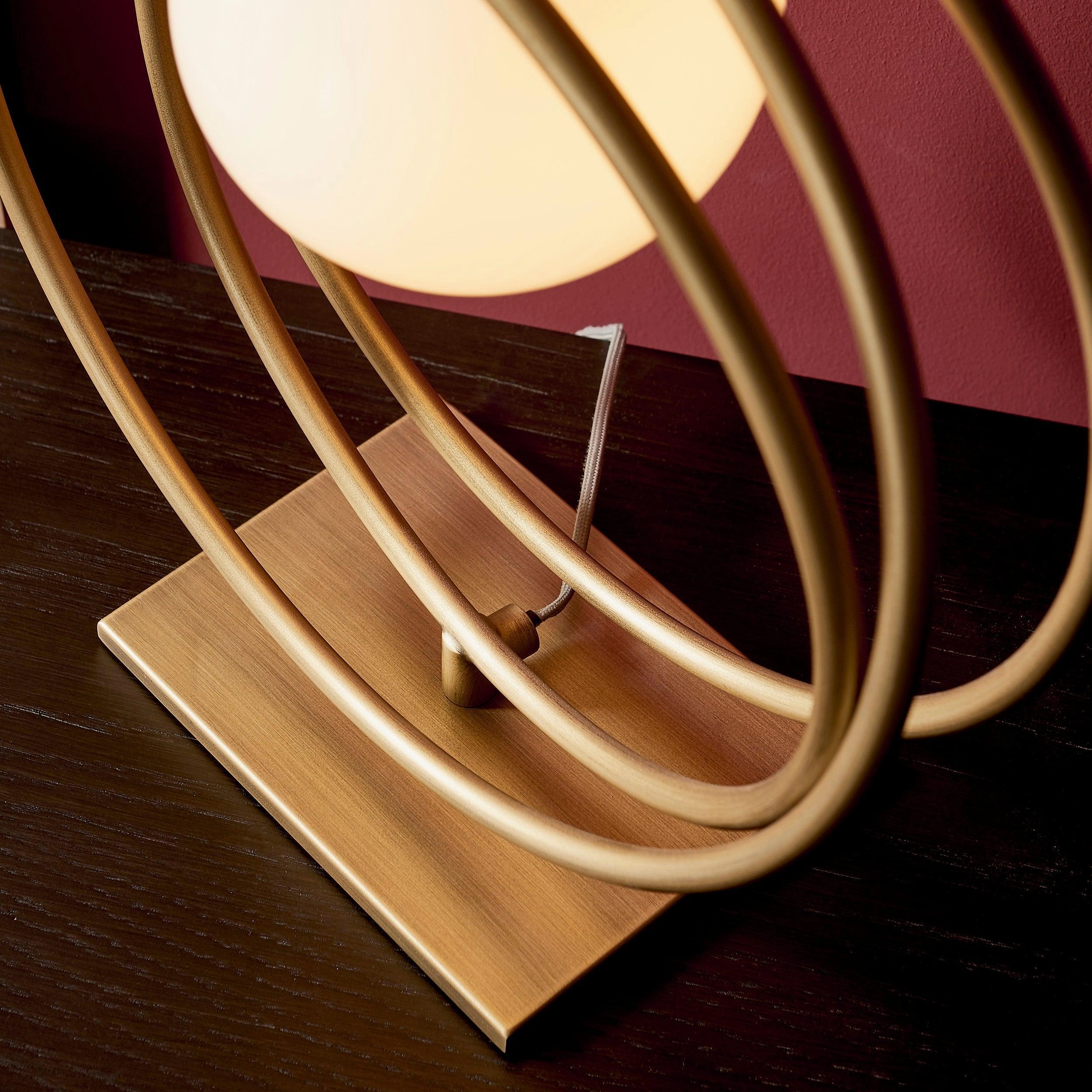 Norfolk Gold & Opal Glass Shade Table Lamp