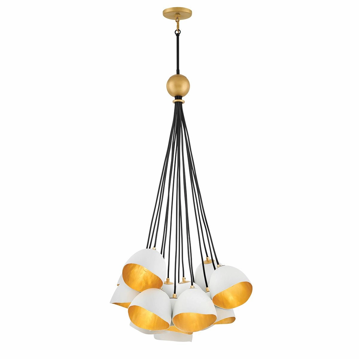 Nula 15 Light Gold Modern Pendant flush mount ceiling fixture