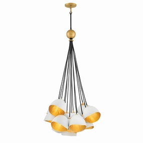 Nula 15 Light Gold Modern Pendant flush mount ceiling fixture