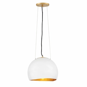 Nula 1 Light Large Gold Modern Pendant Light flush mount ceiling fixture