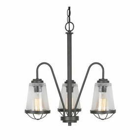 Oaks Bodo 3 Light Black Chandelier white ceiling lamp