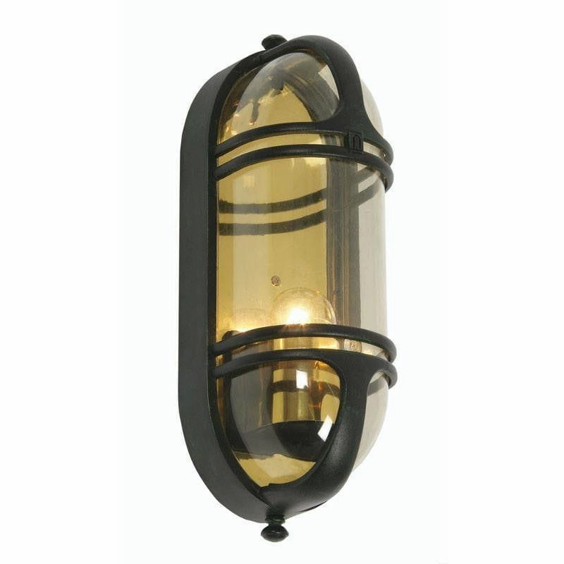 Oaks Buckley Black Outdoor Wall Light weatherproof garden light