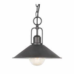 Oaks Dalvik 1 Light Black Pendant Ceiling Light soft glow ceiling light