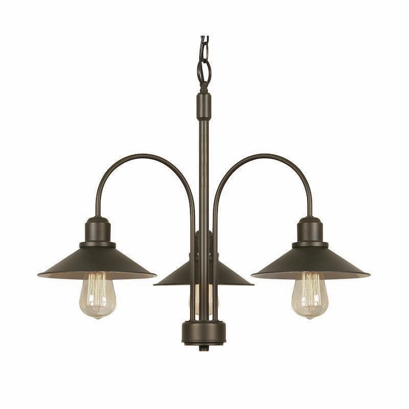 Oaks Dalvik 3 Light Black Chandelier white ceiling lamp