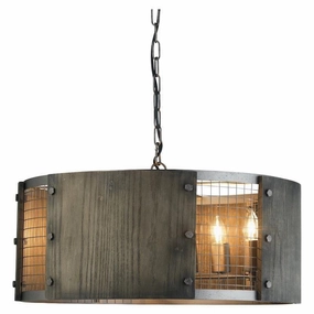 Oaks Harkin Rust 6 Light Pendant Ceiling white ceiling lamp