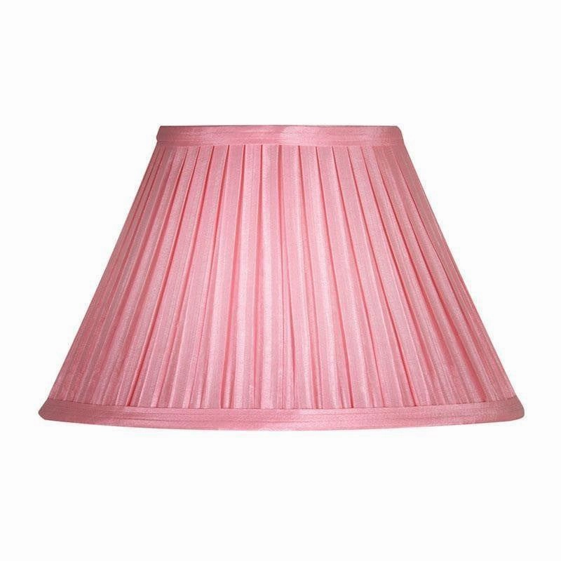 Oaks Lighting 10" Box Pleat Small Pale Pink Lamp Shade decorative indoor light