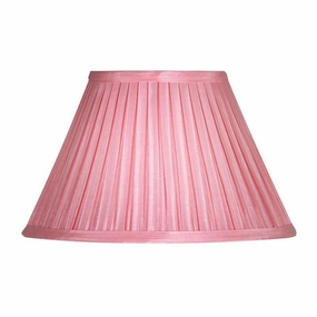 Oaks Lighting 10" Box Pleat Small Pale Pink Lamp Shade decorative indoor light