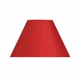Oaks Lighting 10" Cotton Coolies Red Lamp Shade decorative indoor light