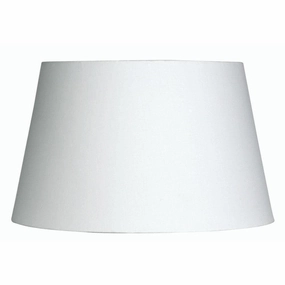 Oaks Lighting 12" Cotton Drum White Lamp Shade decorative indoor light