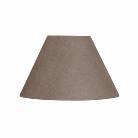 Oaks Lighting 12" Linen Coolies Mocha Lamp Shade decorative indoor light