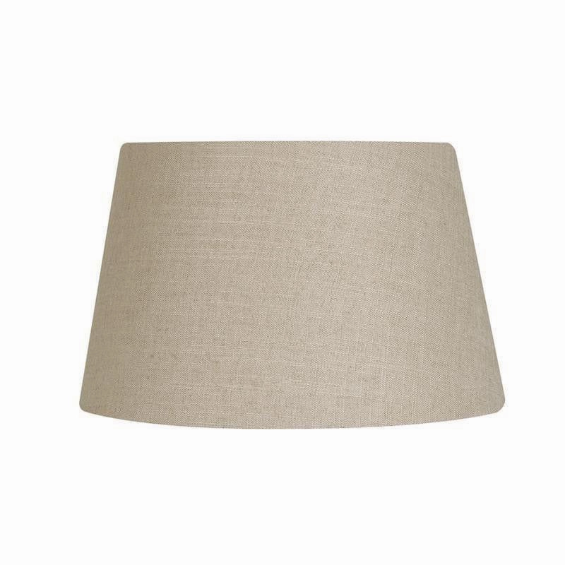 Oaks Lighting 12" Linen Drum Bracken Lamp Shade decorative indoor light