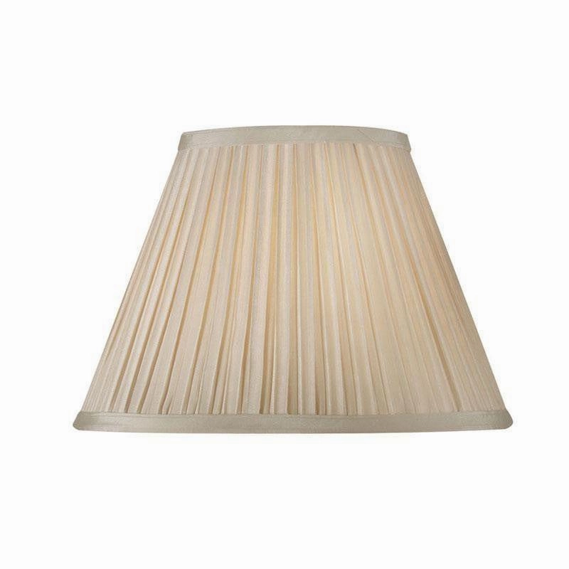 Oaks Lighting 14" Box Pleat Sand Faux Silk Lamp Shade decorative indoor light