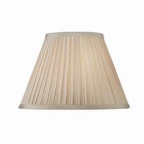 Oaks Lighting 14" Box Pleat Sand Faux Silk Lamp Shade decorative indoor light