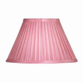 Oaks Lighting 14" Box Pleat Small Pale Pink Lamp Shade decorative indoor light