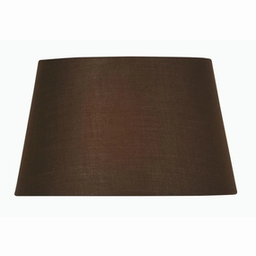 Oaks Lighting 16" Cotton Drum Chocolate Lamp Shade decorative indoor light