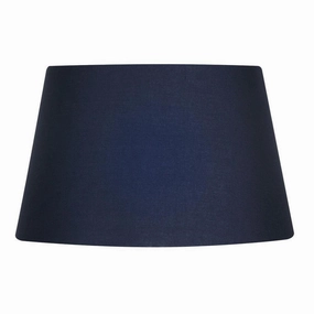 Oaks Lighting 16" Cotton Drum Navy Lamp Shade decorative indoor light