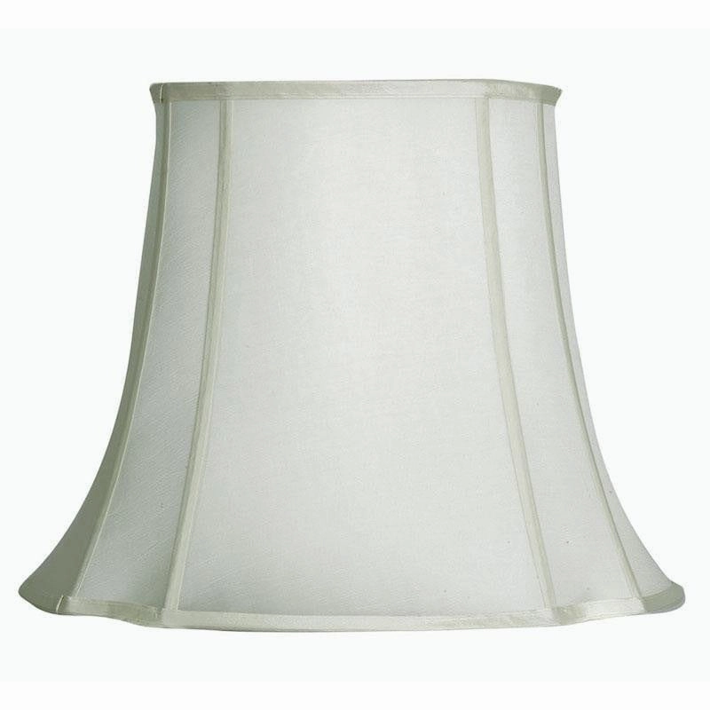 Oaks Lighting 17" Oval Square Ivory Faux Silk Lamp Shade decorative indoor light