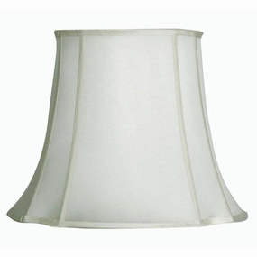 Oaks Lighting 21" Oval Square Ivory Faux Silk Lamp Shade decorative indoor light