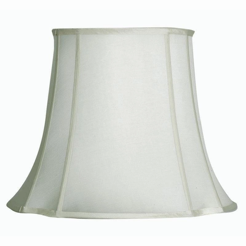 Oaks Lighting 21" Oval Square Ivory Faux Silk Lamp Shade decorative indoor light