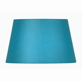 Oaks Lighting 8" Cotton Drum Blue Lamp Shade decorative indoor light
