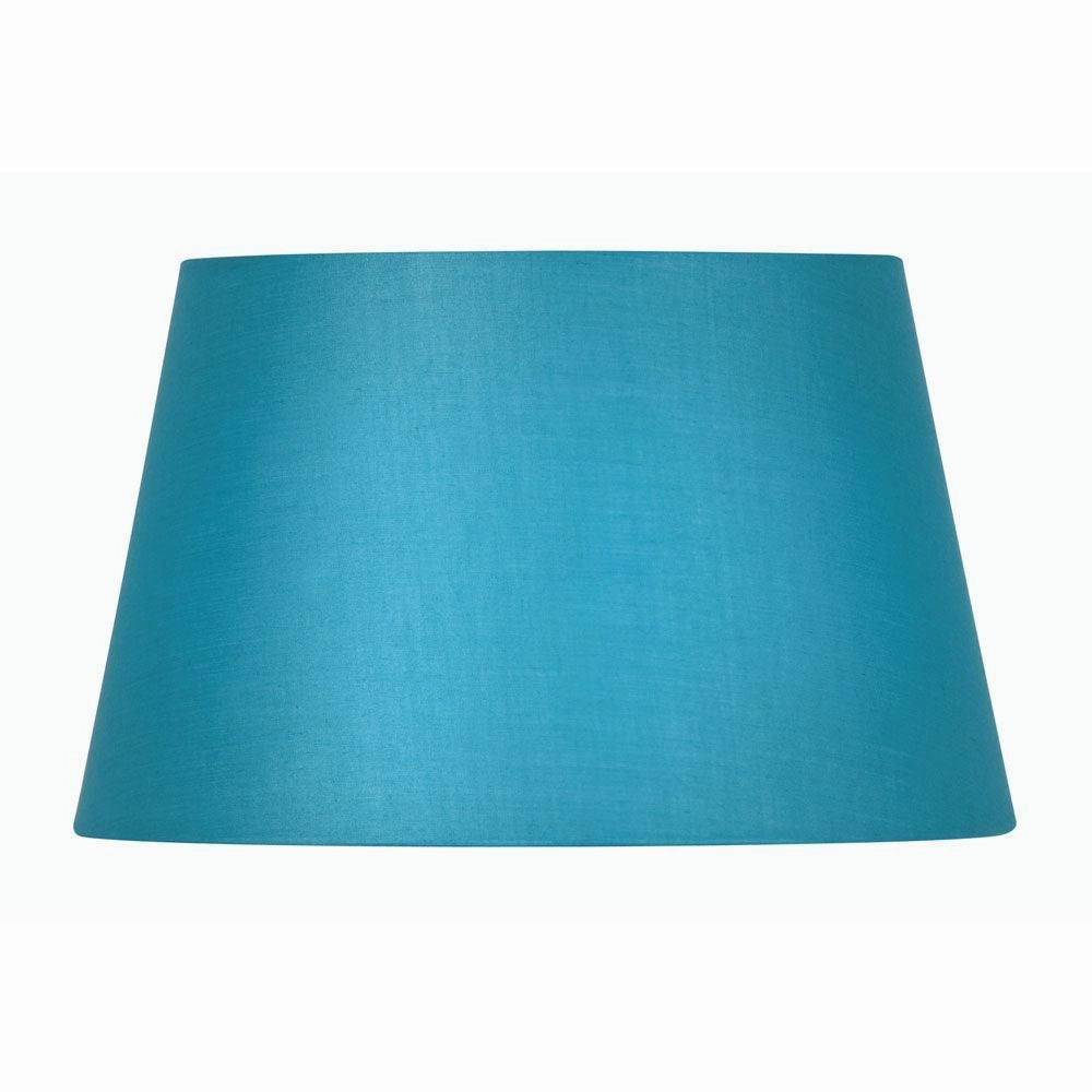 Oaks Lighting 8" Cotton Drum Blue Lamp Shade decorative indoor light