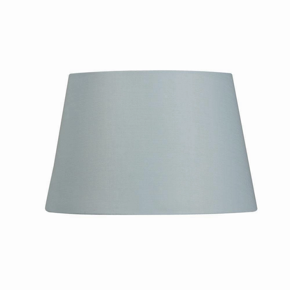 Oaks Lighting 8" Cotton Drum Light Blue Lamp Shade decorative indoor light