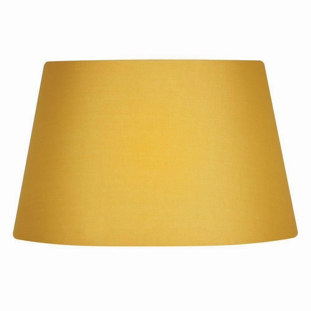 Oaks Lighting 8" Cotton Drum Mustard Lamp Shade decorative indoor light