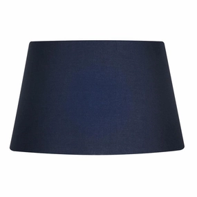 Oaks Lighting 8" Cotton Drum Navy Lamp Shade decorative indoor light