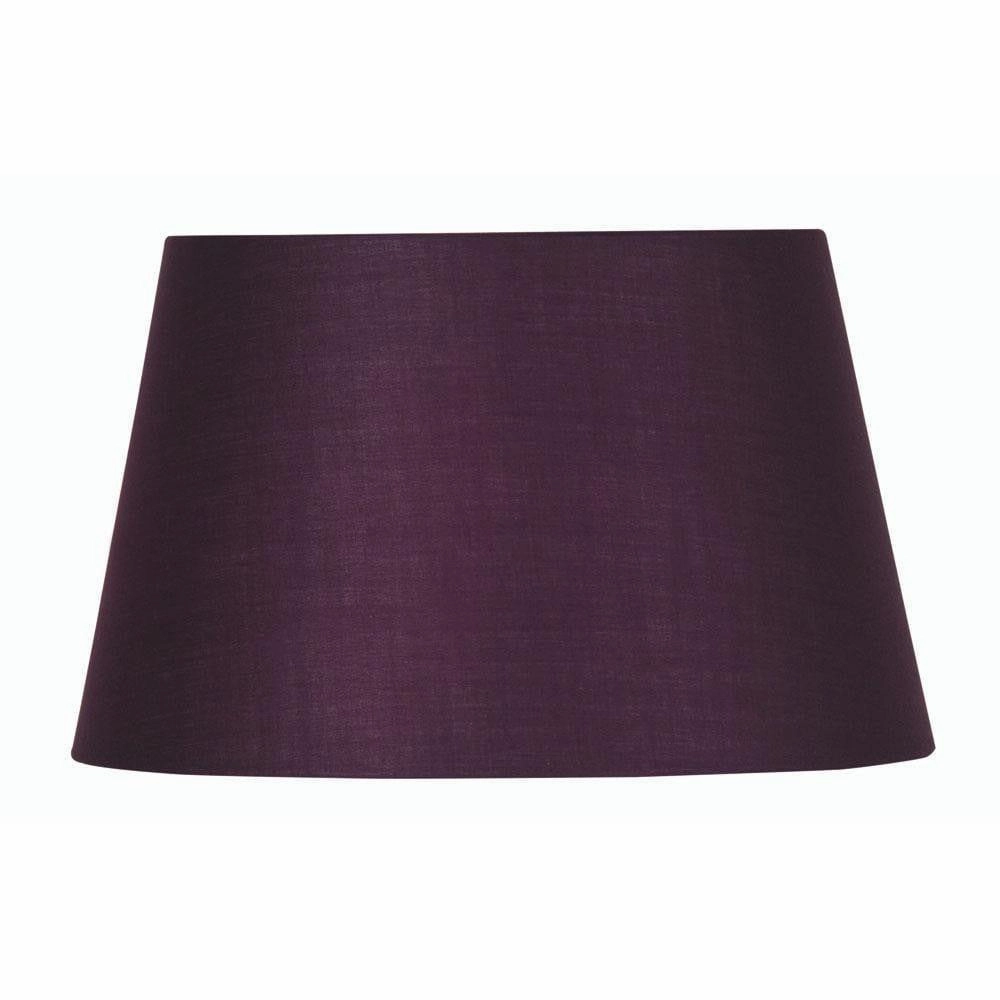 Oaks Lighting 8" Cotton Drum Plum Lamp Shade decorative indoor light