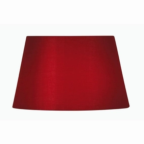 Oaks Lighting 8" Cotton Drum Red Lamp Shade decorative indoor light