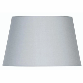 Oaks Lighting 8" Cotton Drum Soft Grey Lamp Shade decorative indoor light