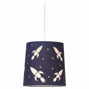 Oaks Lighting Decorative Rocket Navy Ceiling Shade - 23cm decorative indoor light