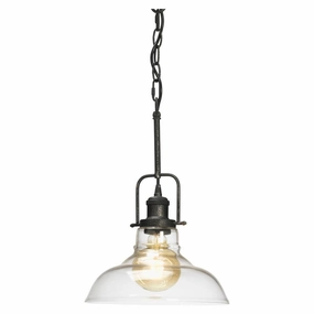 Oaks Lighting Esko Wrought Iron & Glass Shade Ceiling Light white ceiling lamp