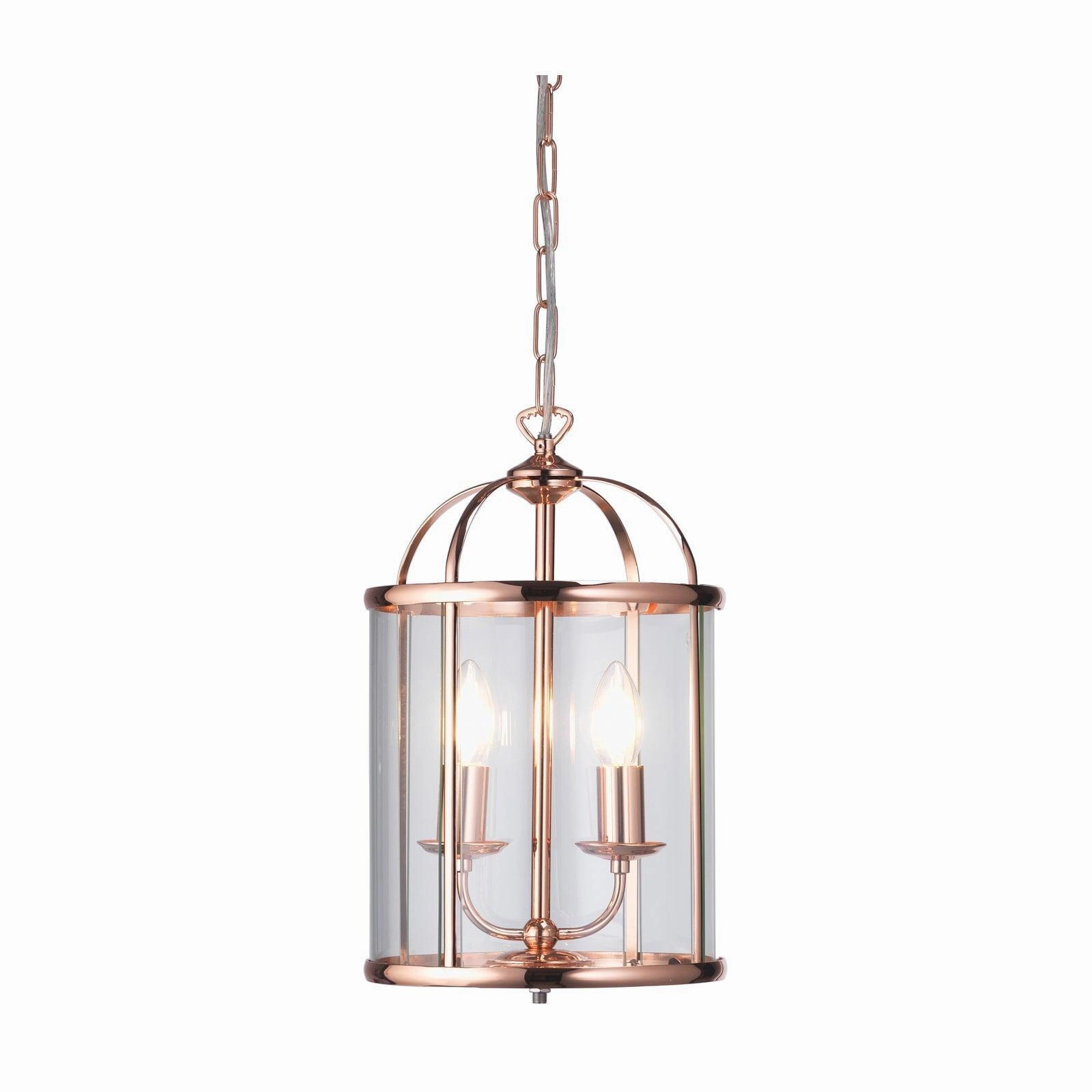 Oaks Lighting Fern 2 Light Copper Ceiling Lantern Damaged Box sleek LED ceiling lamp