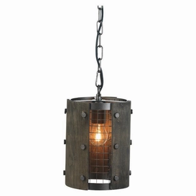 Oaks Lighting Harkin Rust Ceiling Light soft glow ceiling light