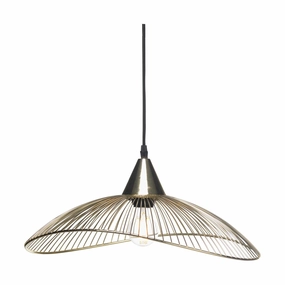 Oaks Lighting Helios Gold Single Ceiling Pendant - 42cm Damaged Box flush mount ceiling fixture