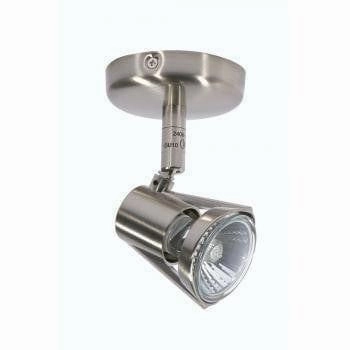 Oaks Romore Antique Chrome Finish Single Spotlight white ceiling lamp