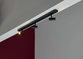 Omari 3-Spot Spotlight Sort - Nordlux tall arc lamp for living room