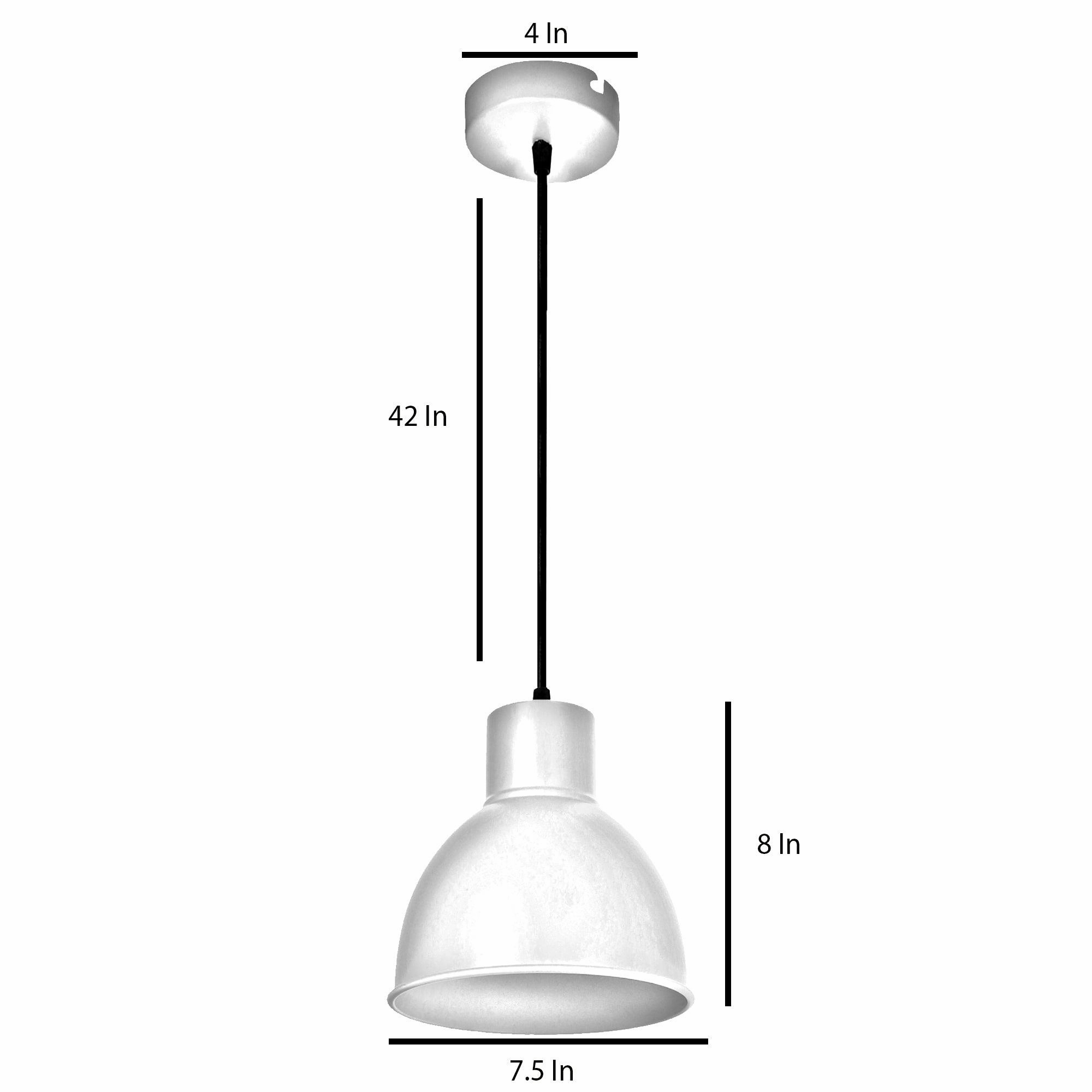 Opi Minimal Pastel Yellow Metal Single Hanging Light by SS Lightings