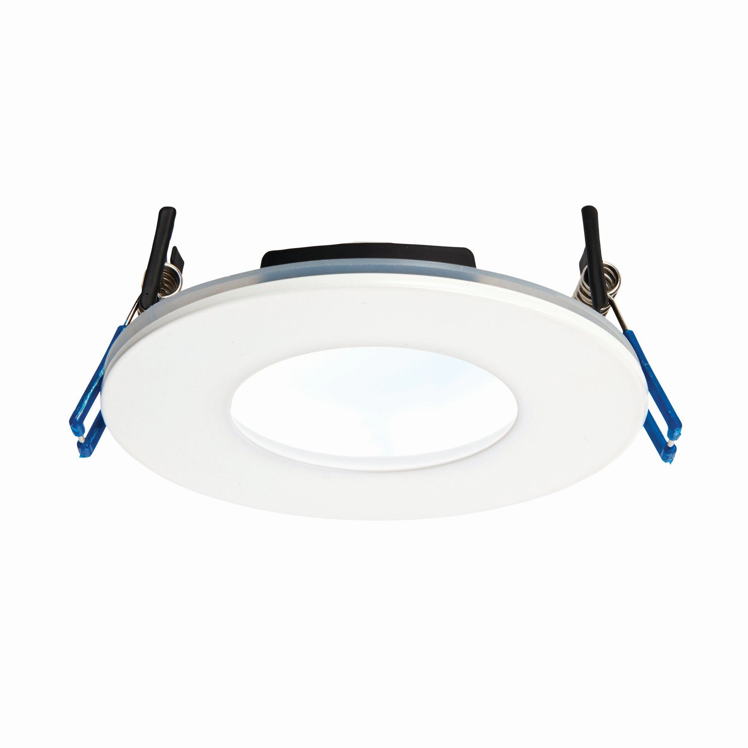 OrbitalPLUS Matt White Recessed Ceiling Light IP65 9W adjustable floor standing lamp